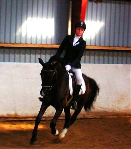 Hollandsk Sportspony Lady Black - Opvarmning til stævne på HES forår ´10 | Foto: Daddy billede 6