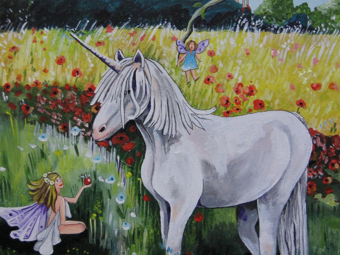 Welsh Pony (sec B) Aastrupgaards Safir, Hingst - et maleri jeg har fået lavet af ponyfyren billede 31