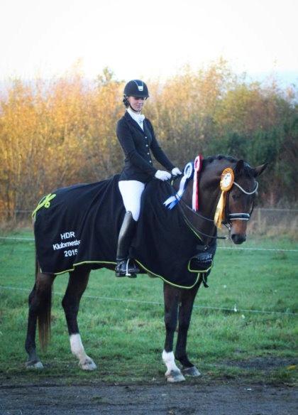 Dansk Varmblod Lertevang´s Ladybird - Klubmester 2015 - for andet år i træk. Denne gang i MB0 til 69,23% og 70,77%  billede 2