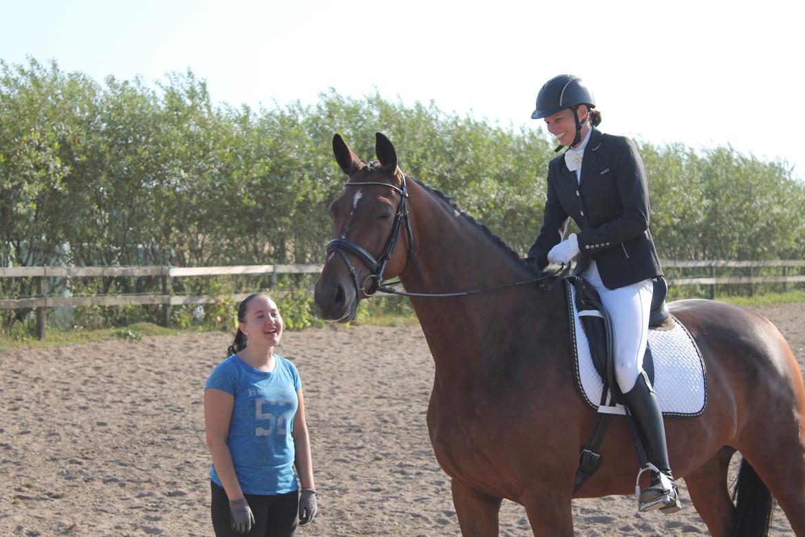 Dansk Varmblod Denise mosebo - Lettet over en god første stævnetur :) billede 6