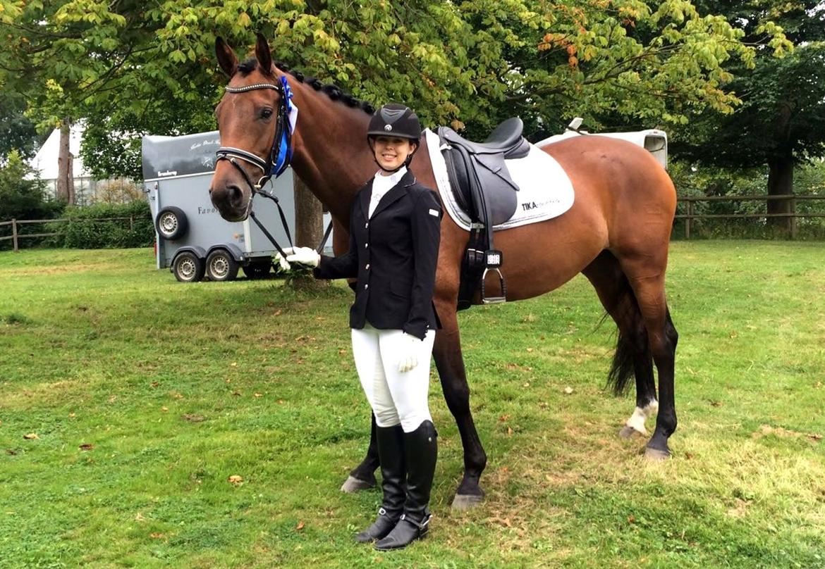 Dansk Varmblod Storbjergs Cassiopeia RDS - Vores første placering i LA4! En 2. plads med 65,10%. D. 20-Aug-2016. billede 1