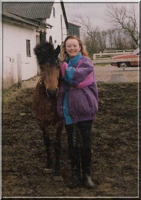 Gotlandsruss Daisy *RIP* :´o( - forår 93, Daisy og jeg :o) billede 6