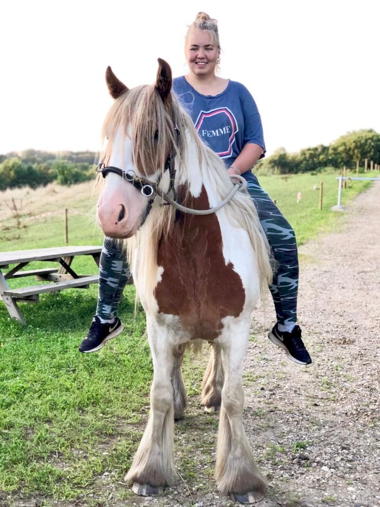 Irish Cob Nydal's Spencer - 23/07/19 første gang jeg er oppe og sidde på Spencer - han tog det bare SÅ pænt! billede 5