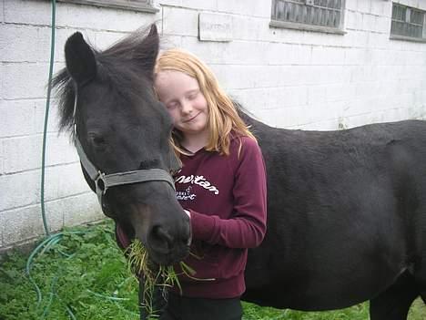 Anden særlig race Late (DØD) - Mig og Late, hvor jeg drømmer om hvordan min drømmehest skulle se ud, men det behøvede jeg ikke, for hun stød jo lige foran mig!!! billede 2