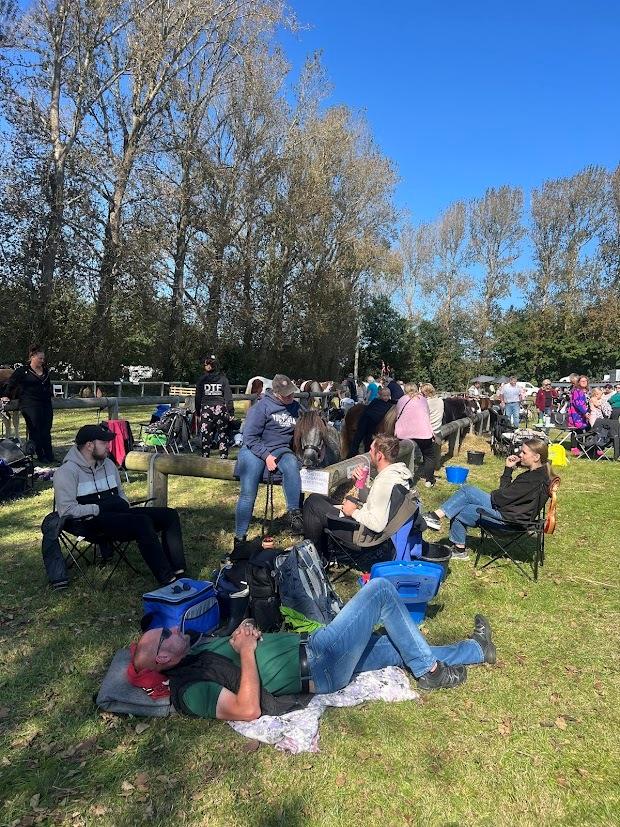 Shetlænder Thorshøj's kalk - Kalk midt i menageriet af alle hans yndlingsmennesker; lige der, hvor han er allergladest og bedst tilpas! billede 9