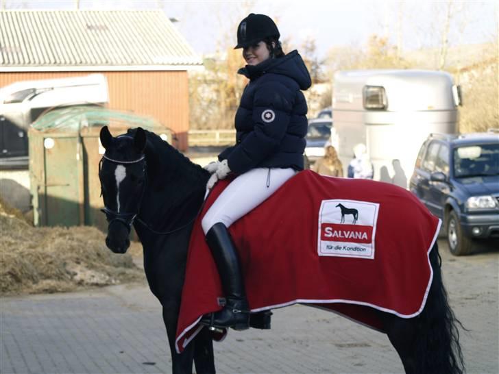 Tysk Sportspony / DSP Bravissima  - *1*  Bravissima & Jeg - lige efter vi havde vundet opvarmings klassen til DSP Championats finalen <3 billede 1