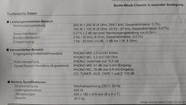 Denon PMA S10 II Information (Tysk)