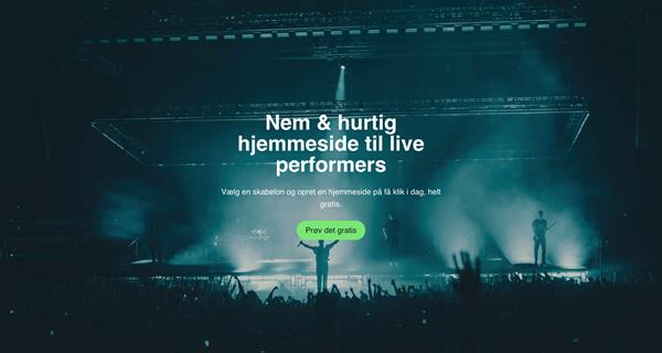 Nyt hjemmesidesystem til musikere?