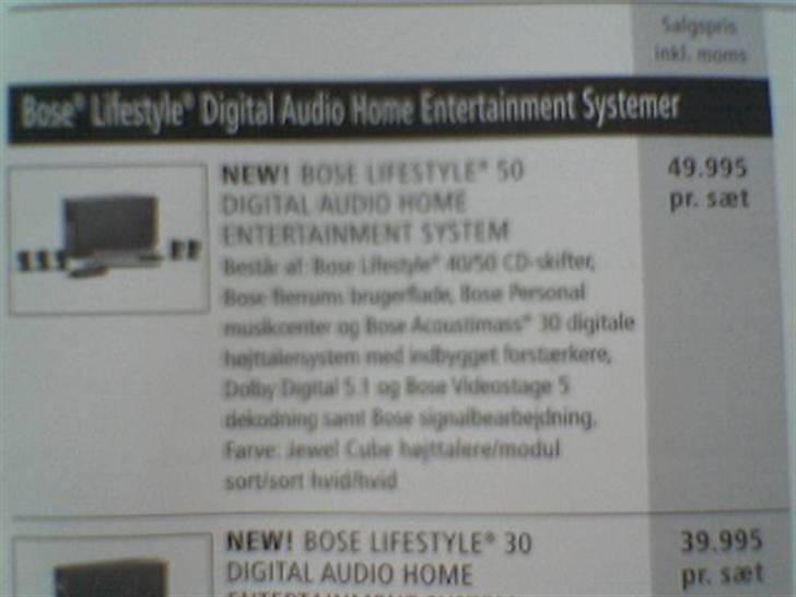 Hjemmebiograf Bose, Panasonic, Ps3 - Fandt det i et blad fra bose. Skal siges det var af ældre dato. billede 12