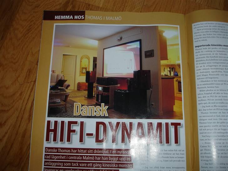 Hjemmebiograf HI-FI END - 4 Marj 2008 kom jeg i hemmabio svensk blad billede 7