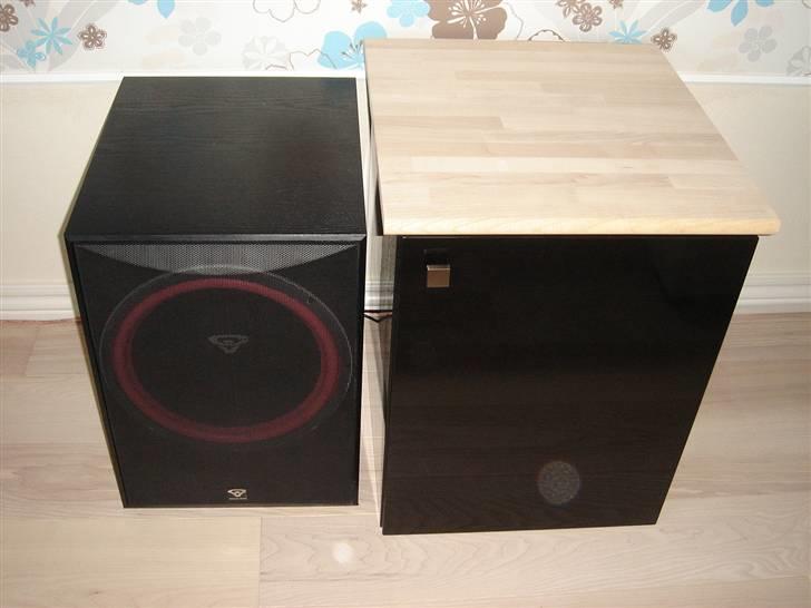 Hjemmebiograf Pioneer / Cerwin vega - Sub og skabet hvor anlægget står i billede 8