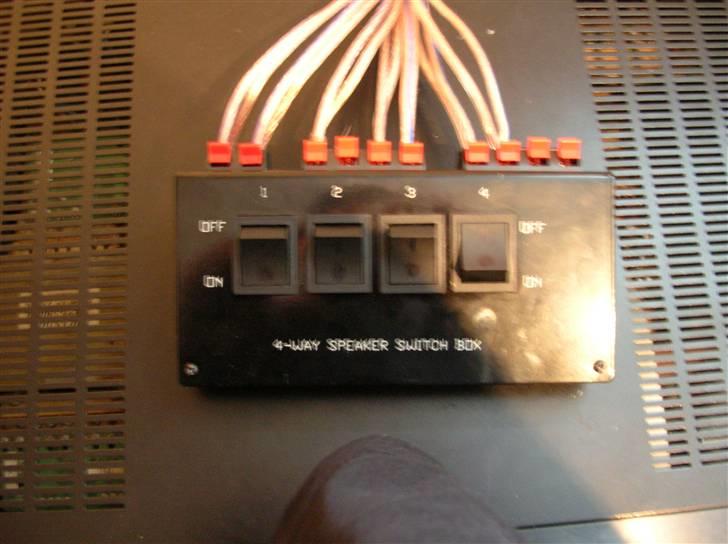 Musikanlæg Technics/sony/philips/elt - min speaker switch box billede 20