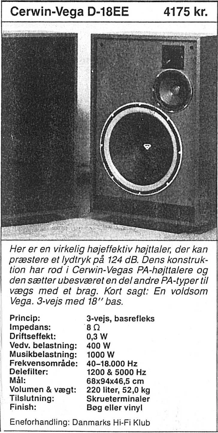 Musikanlæg cerwin vega D18EE - til dem der er usikre om hvorvidt mine vega´er er ægte.  tak for hjælpen fætter billede 6