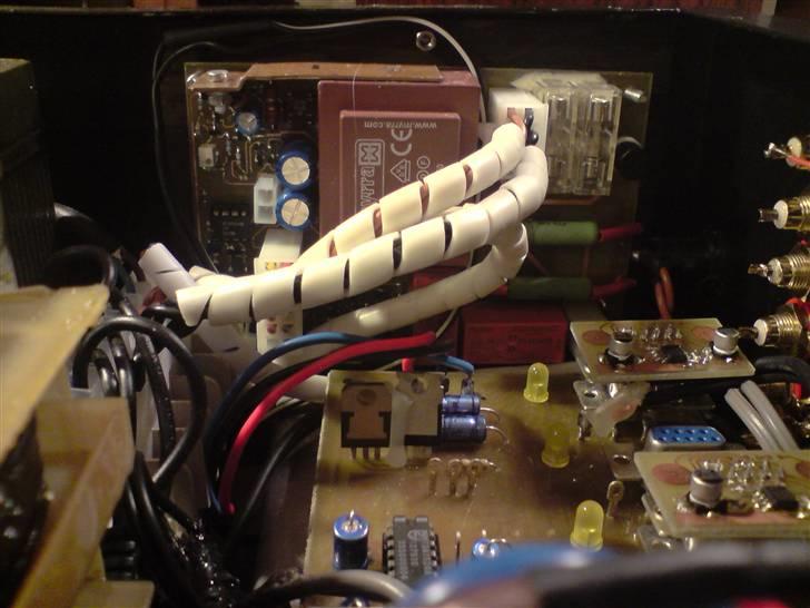 Musikanlæg Power Hjemmebyg  - færdig & spiller, soft start print og preamp bordet. billede 6