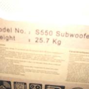 Computeranlæg Edifier S550 3*10" Subs!