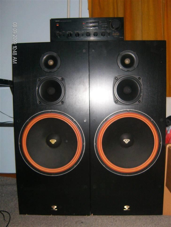 Musikanlæg Cerwin Vega / Denon SOLGT - med de orginale bassenheder, lækkert :P  billede 1