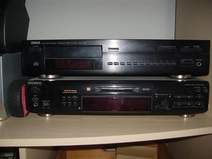 Hjemmebiograf BM's Hule - Yamaha CDafspiller samt Sony Minidisc billede 5