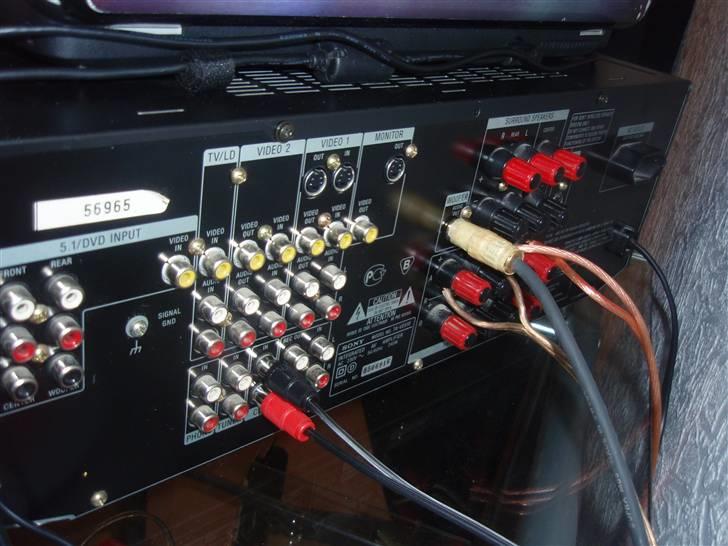 Musikanlæg Jamo Sony Mission anlæg - forstærker tilslutning dog lidt flere ledninger nu :D billede 7