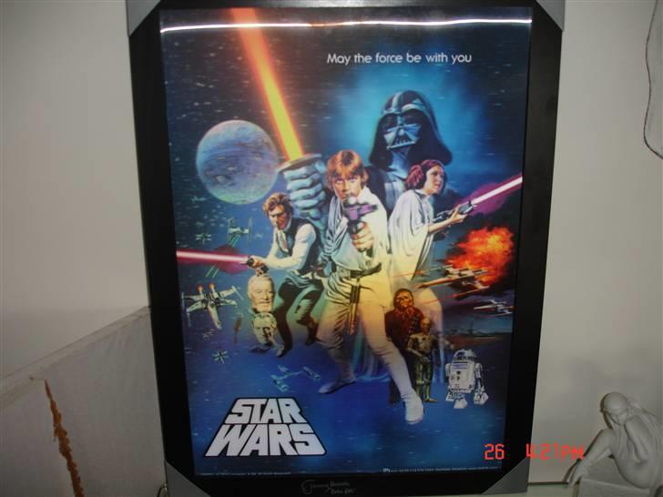 Hjemmebiograf HI-FI END - Star Wars 3D billedet med autograf Jeremy bulloch BOBA FETT billede 9