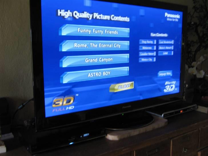 Hjemmebiograf Panasonic 50" Full HD. 3D - Panasonic 50" Full HD 3D TV. billede 2