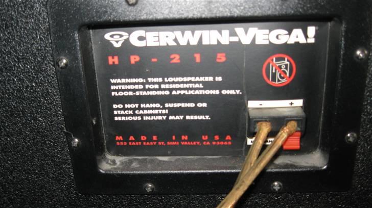 Musikanlæg Cerwin-vega billede 4