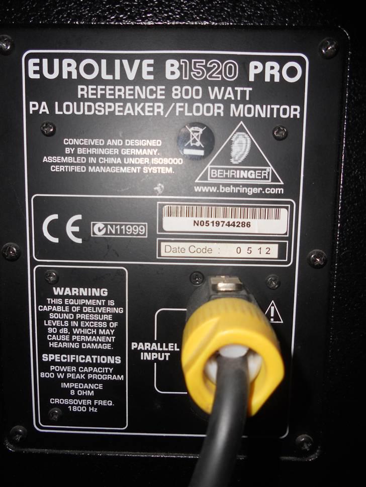 Diskoteksanlæg BEHRINGER billede 5