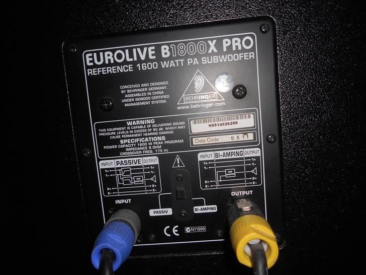 Diskoteksanlæg BEHRINGER billede 6