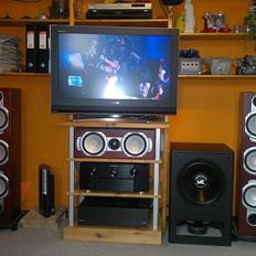 Hjemmebiograf Marantz AV 7005, Audiolab & Monitor Audio