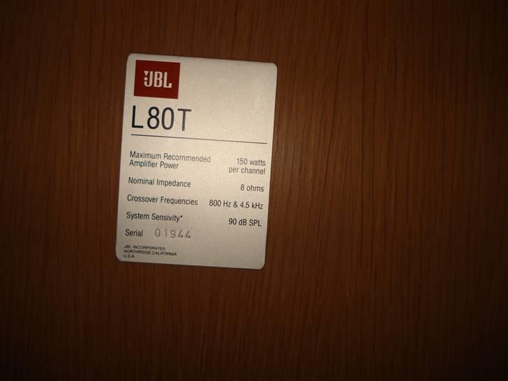 Musikanlæg JBL feat. Rotel billede 6