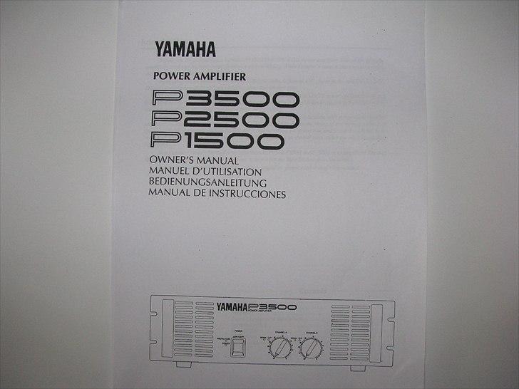 Musikanlæg Cerwin Vega DC15 & Yamaha - Yamahaens manual. billede 6