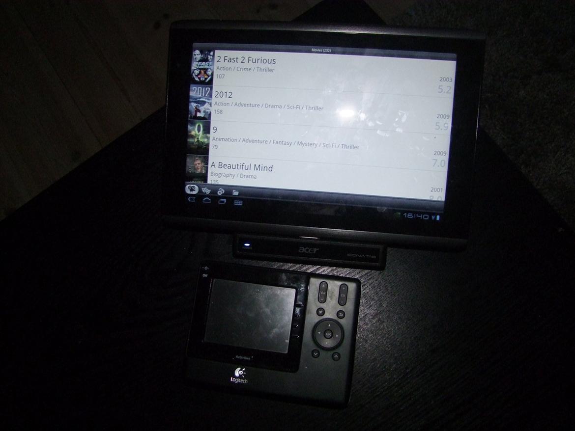 Hjemmebiograf Hjemmebio: Hjemmefusk + dali + denon - Acer iconia A500 og min Logitech 1100 billede 9