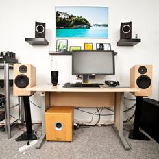 Computeranlæg "Sonus faber" med rør #old