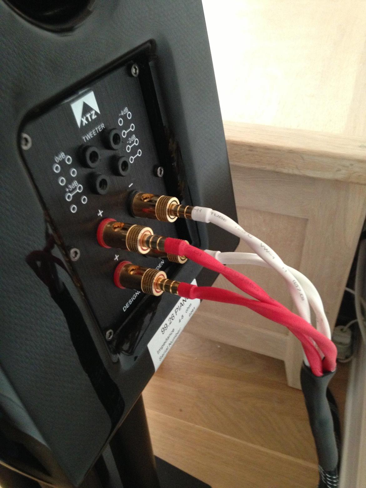 Musikanlæg XTZ Stereo - Accurate Twisted Exclusive 1,5mm højttaler kabler ombygget til bi-wiring billede 10