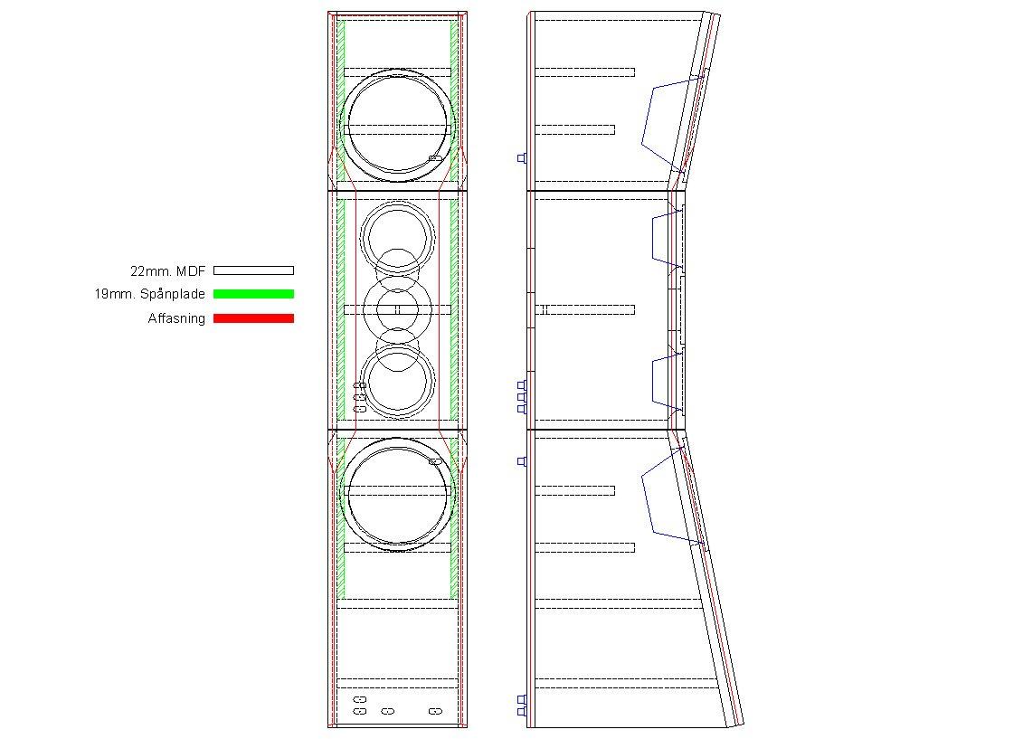 Musikanlæg Villemoes Audio - H/K Citation - Onkyo Reference - Konstruktions-tegning fra A-CAD... billede 10