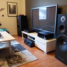 Hjemmebiograf Cerwin Vega AL-1002, Pioneer VSX, Denon POA