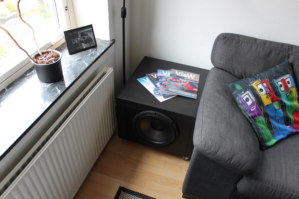 Musikanlæg af AL-1002 & Denon - I hus - 12" DIY subwoofer gemt i hjørnet, uden frontstof... billede 21