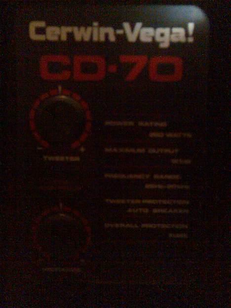 Musikanlæg Cerwin Vega Cd70 - Nikko billede 6