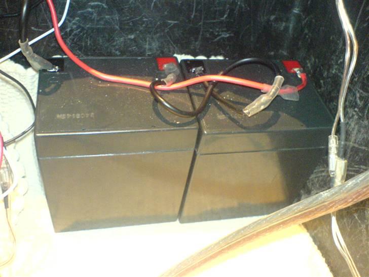 Scooterstereo cykel traler projekt  - mine to batterier billede 14