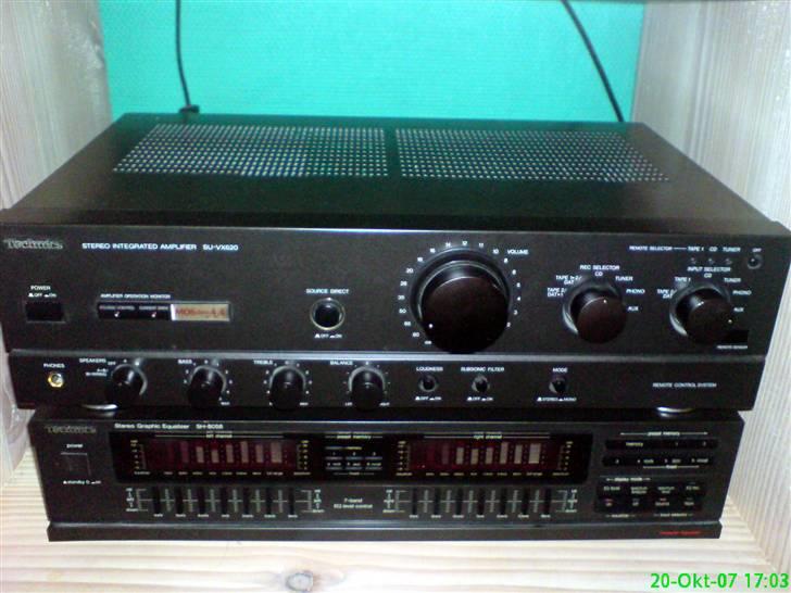 Musikanlæg Cerwin vega vs. Technics - technics forstærker og equalizer billede 3