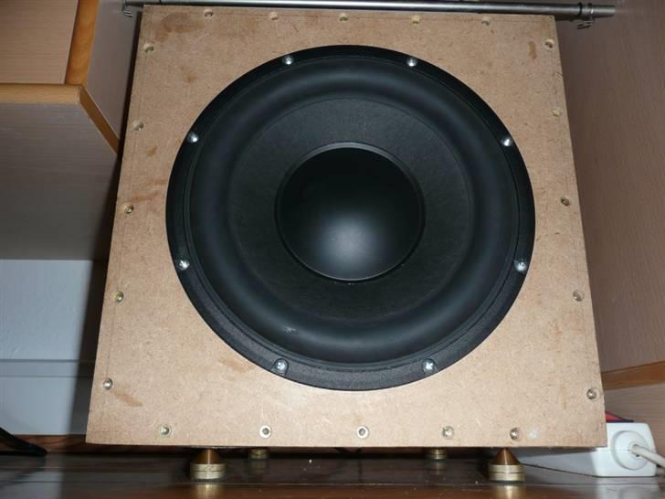 Musikanlæg Technics/Eltax/DIY  - Den hjemmebyggede Sub, med omvendte spikes.  billede 8