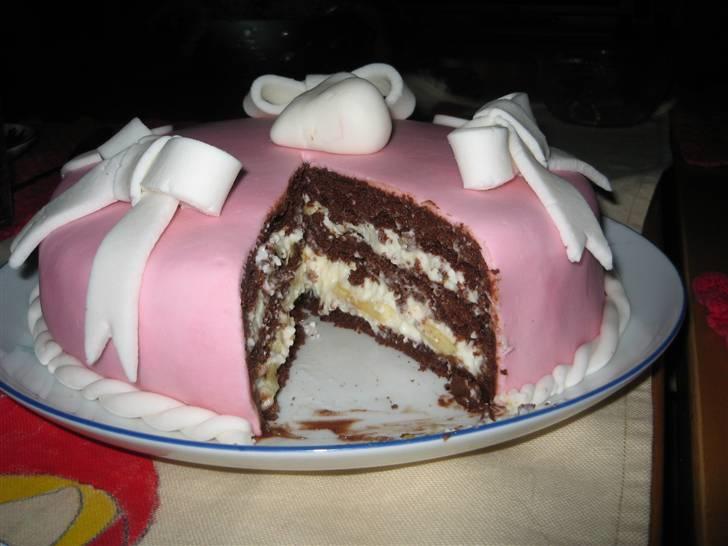 Kager - Chokoladebunde med frugtyoghurtcream og pyntet med MMF billede 3