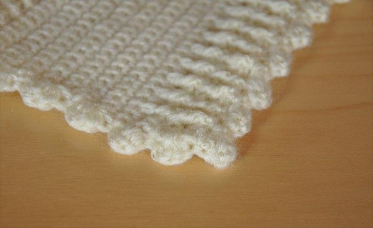 Hæklede sager - Den fine kant og den riblede detalje =) billede 4