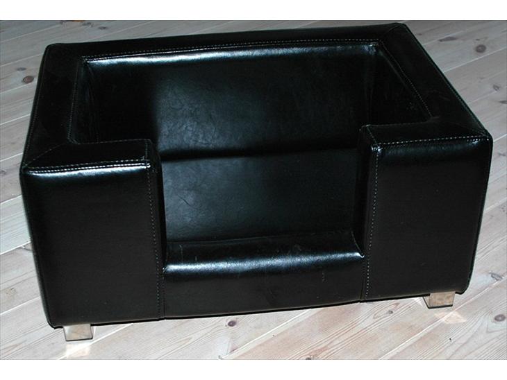 hundesofa i læder  billede 0