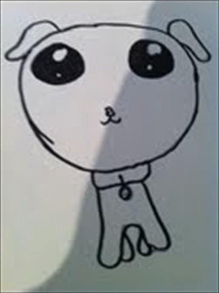 Mine tegninger - 28 sekunders hund:-) billede 3