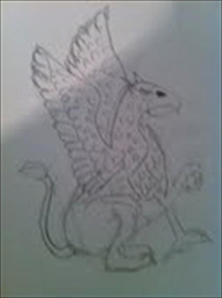 Mine tegninger - grim grif:-) billede 6