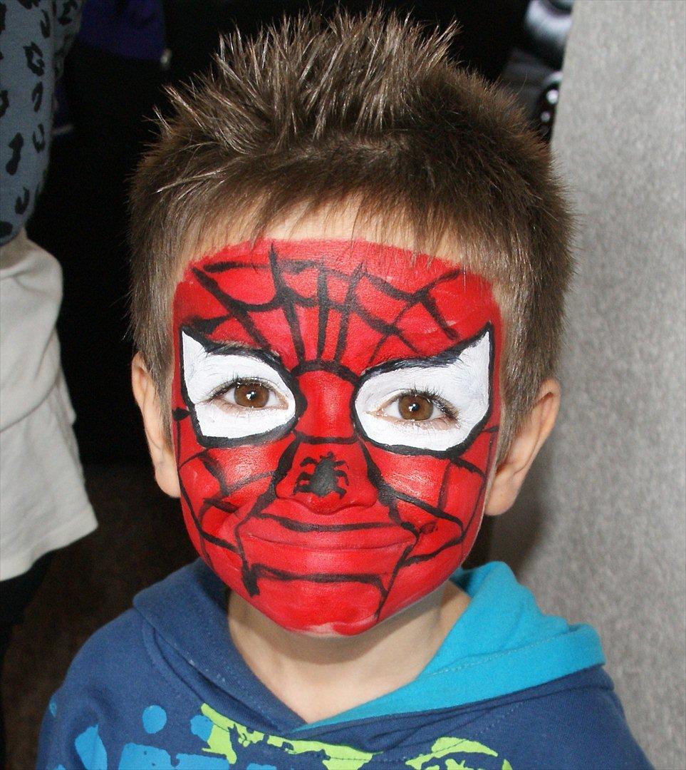 Ansigtsmaling - Benjamin som Spiderman billede 5