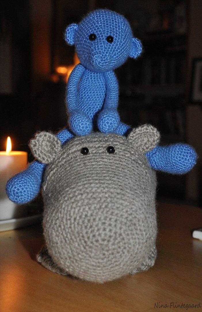 Hæklede sager - Fidusen på den nyeste kreation - Flodhesten Hemmingson =) billede 84