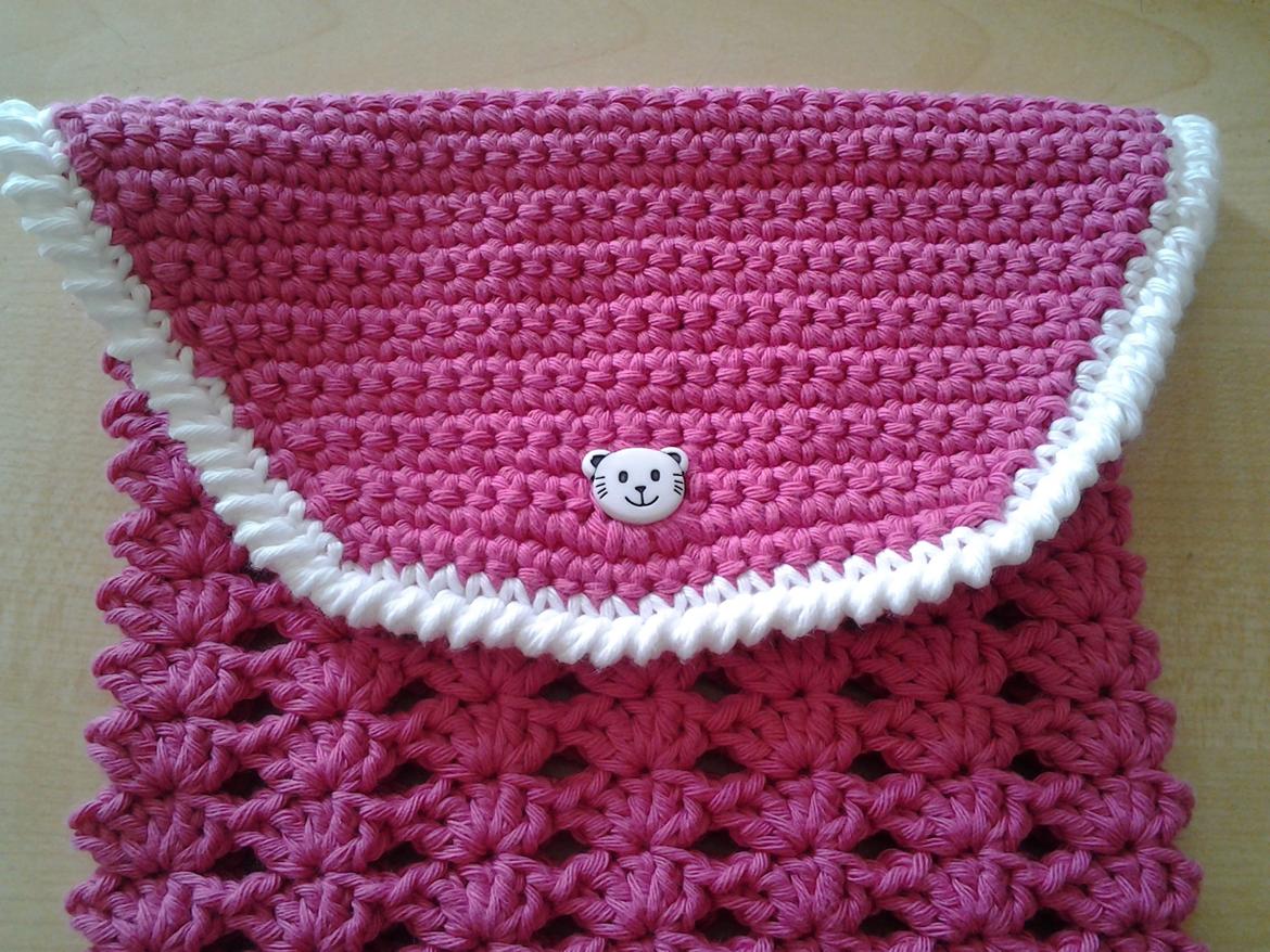 Mine hæklerier/strikkerier - Et etui til mit Samsung Tab tastatur billede 1