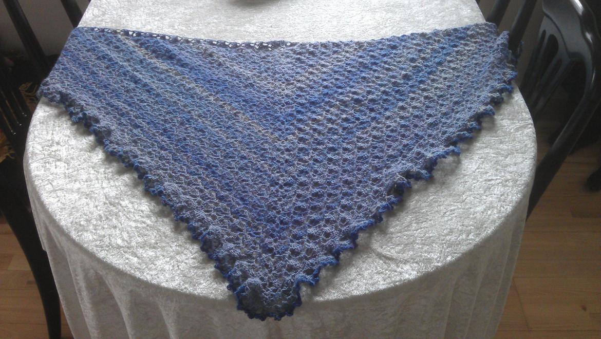 Mine hæklerier/strikkerier - Et sjal hæklet til en kollega/chef i fødselsdagsgave billede 2