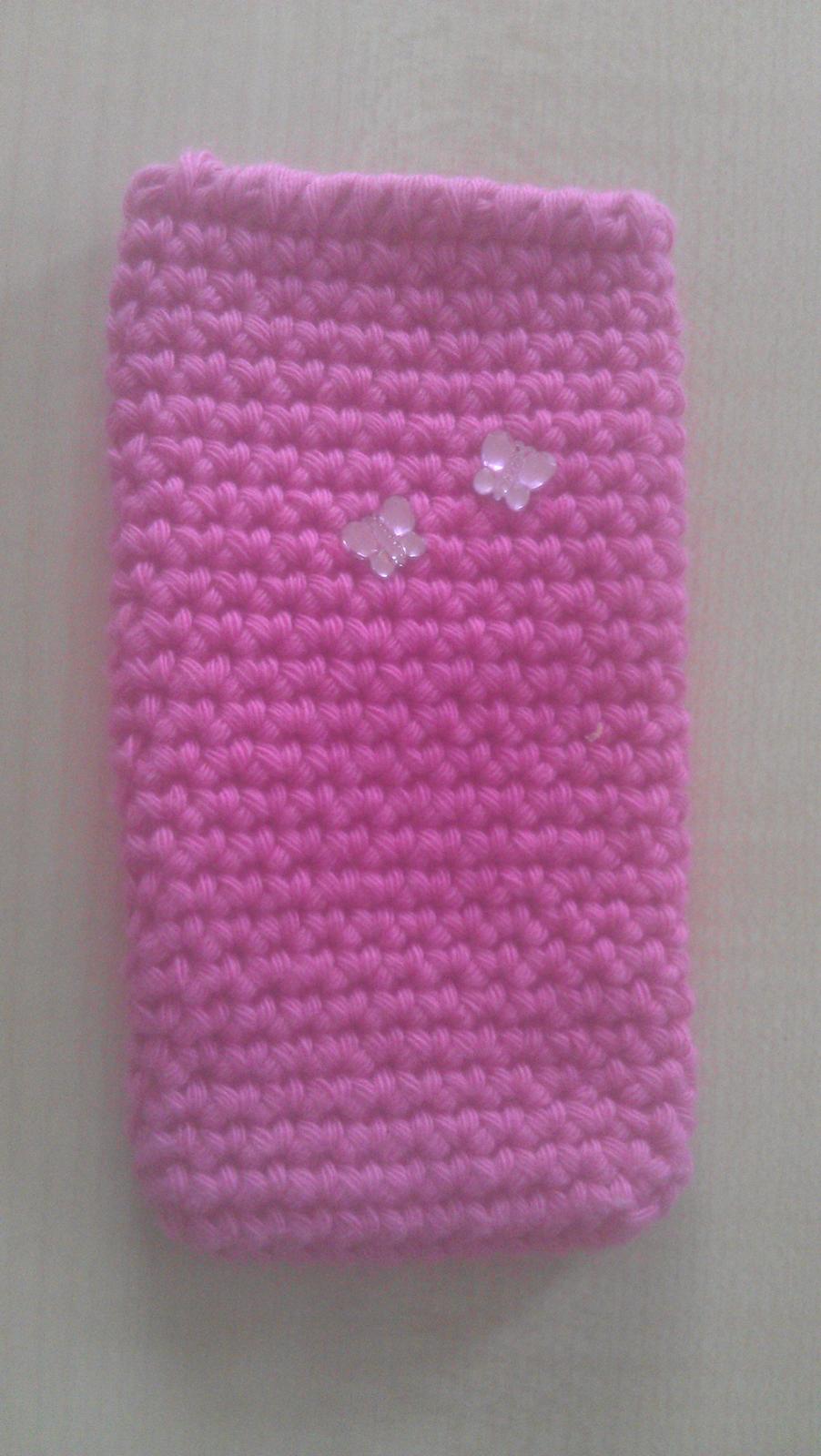 Mine hæklerier/strikkerier - Et hæklet mobil-etui billede 14